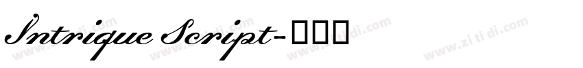 Intrique Script字体转换